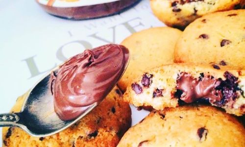 Cookies coeur fondant au nutella