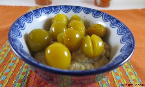 vegan - Porridge aux mirabelles